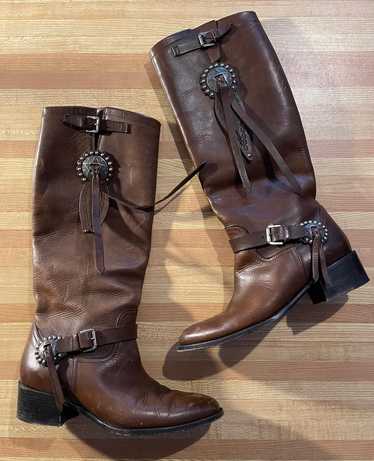 Ralph Lauren Brown Leather Riding Boots (9.5) |…