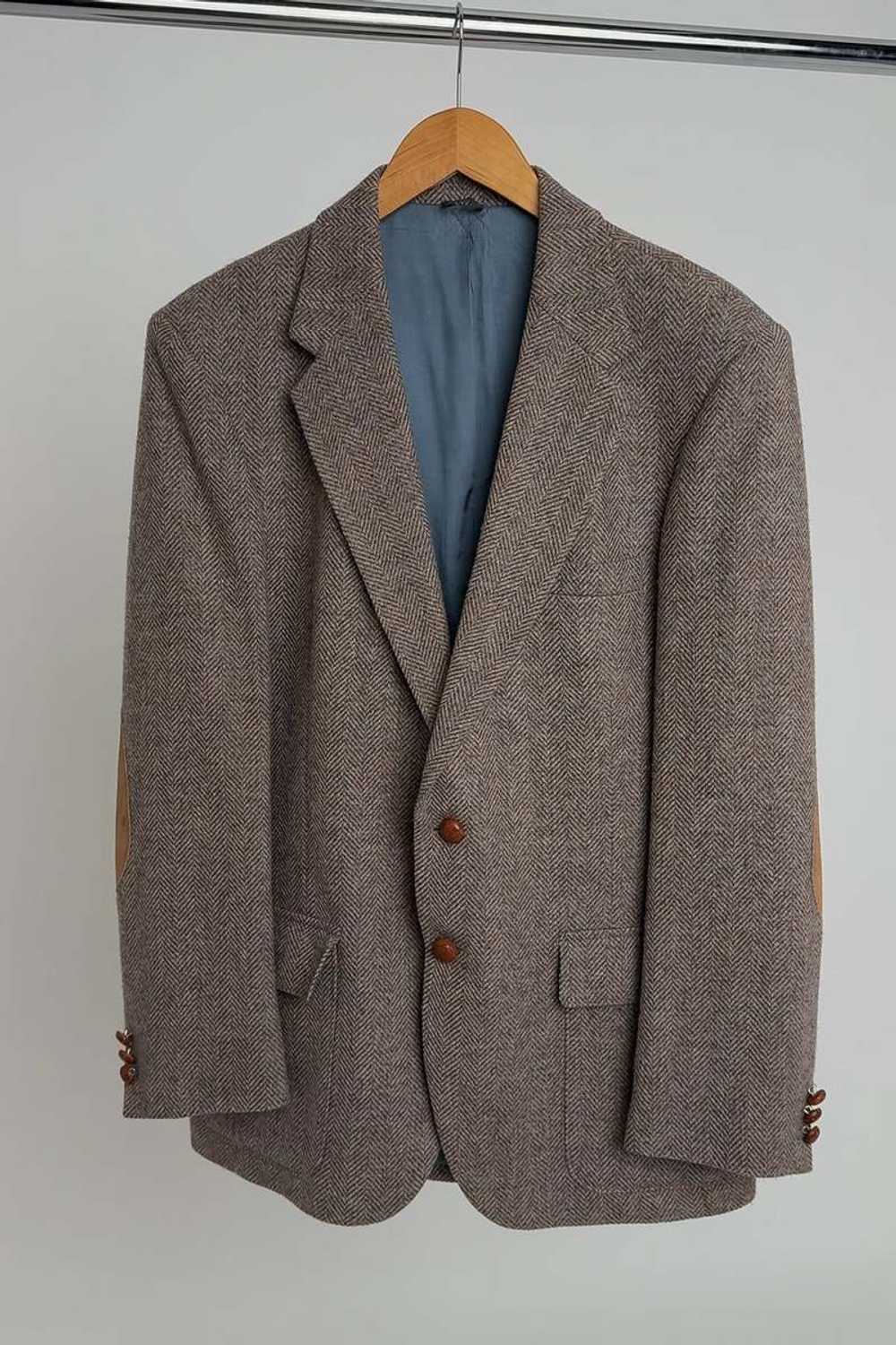 Vintage Pure Wool Elbow Patch Blazer - Hazelnut - image 2