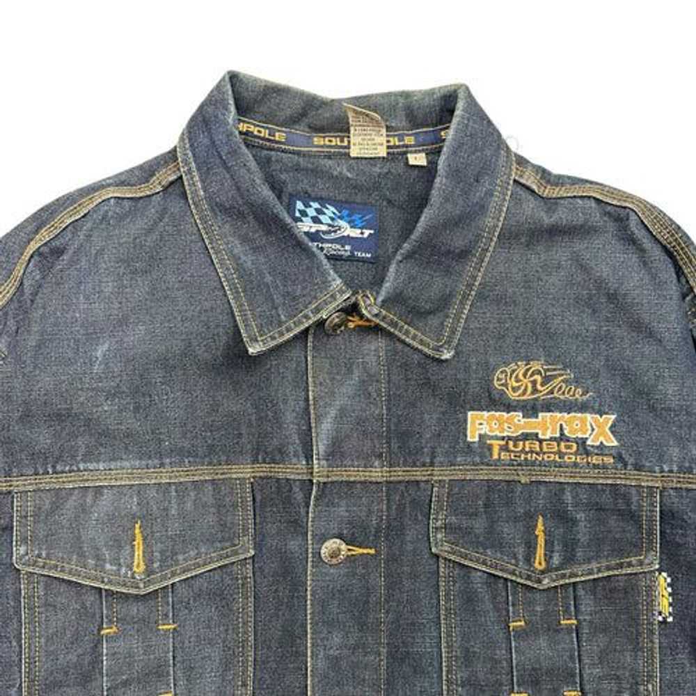 Southpole Vintage Southpole Racing Team Denim Jac… - image 3