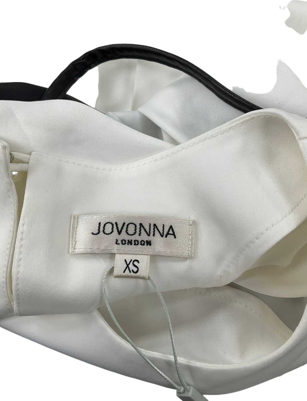 Jovonna London Black And White Blouse UK XS - image 3