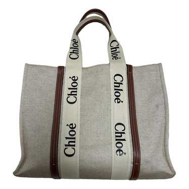 Chloé Woody cloth tote - image 1