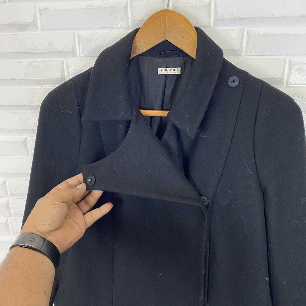 Designer × Miu Miu × Prada ✨Miu Miu wool black co… - image 7