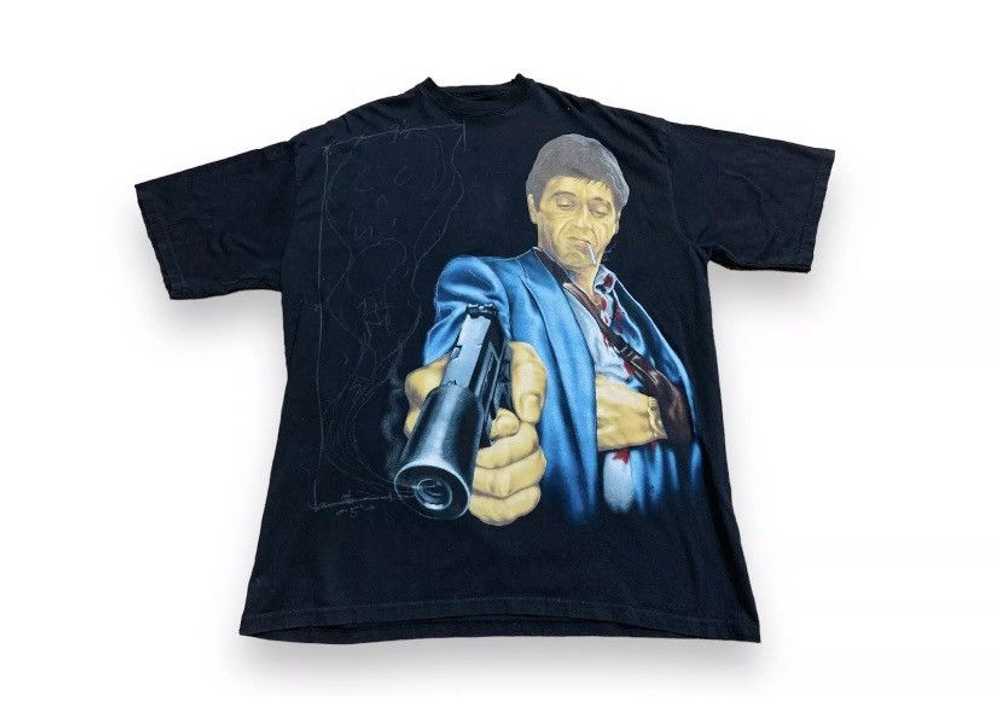 Vintage Vintage Y2K Scarface Shirt Black Tony Mon… - image 1