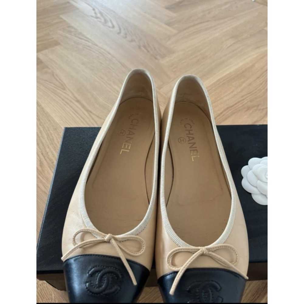 Chanel Cambon leather ballet flats - image 12