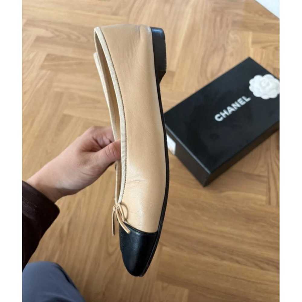 Chanel Cambon leather ballet flats - image 7