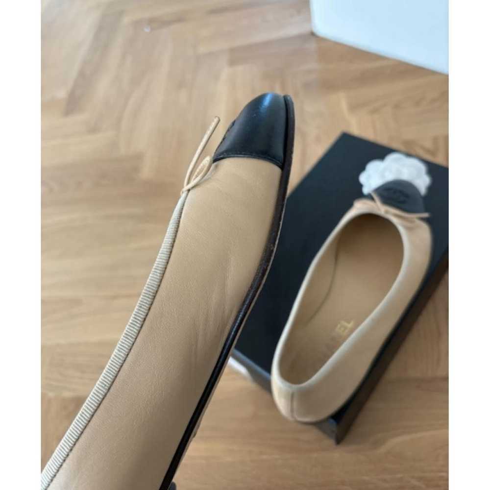 Chanel Cambon leather ballet flats - image 8