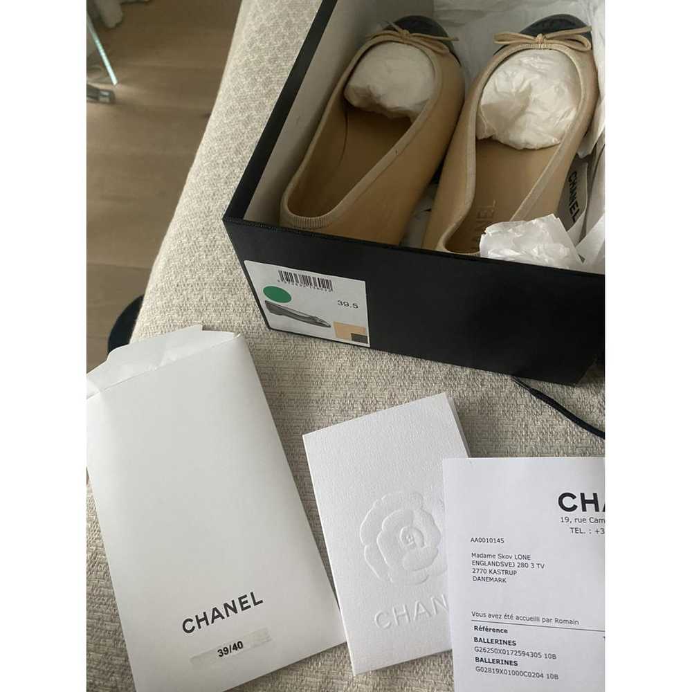 Chanel Cambon leather ballet flats - image 9