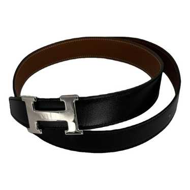 Hermès H leather belt - image 1