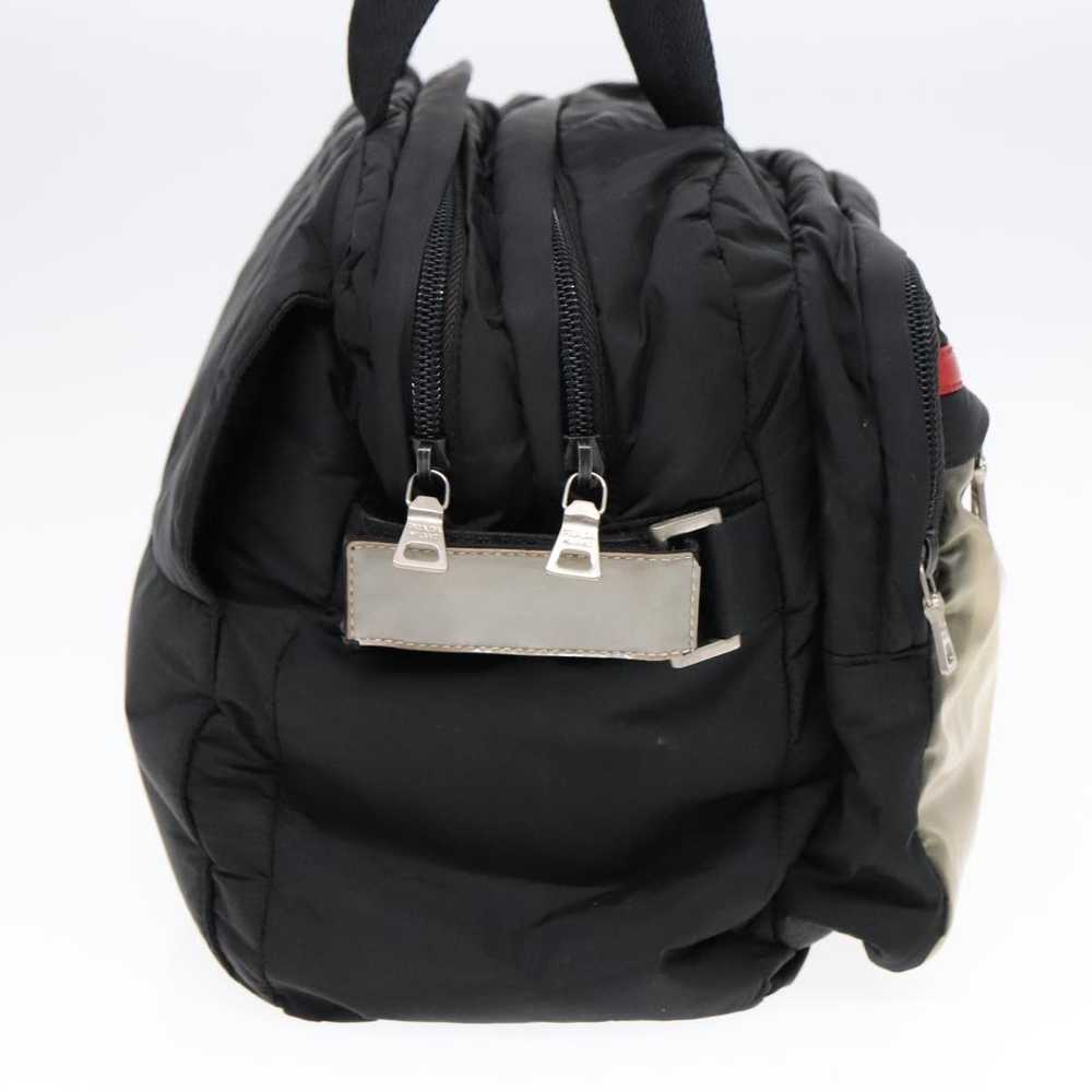 Prada PRADA Sports Hand Bag Nylon Black Silver gr… - image 3