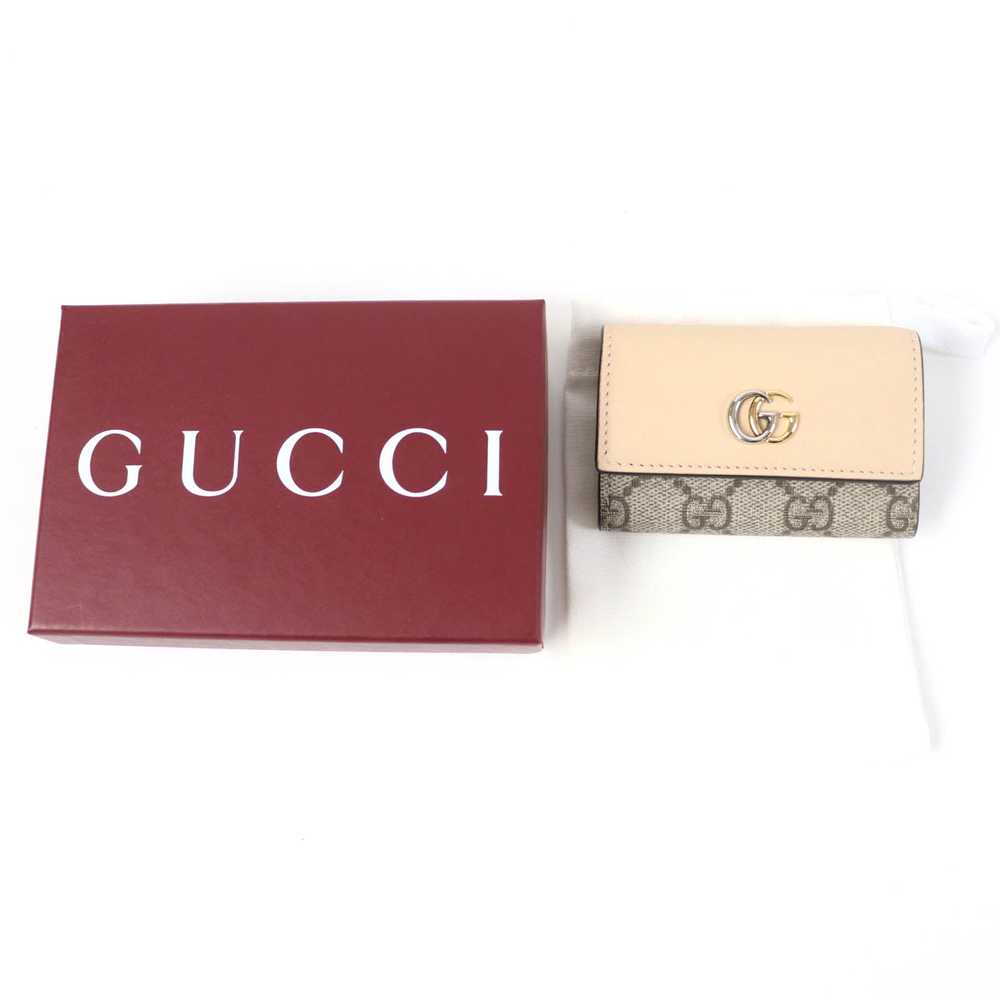 GUCCI Key case Key holder 795649 leather beige Do… - image 2