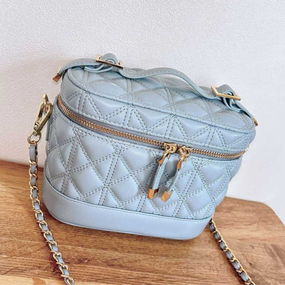 RANDA Quilted 2WAY Vanity Bag BLUE - image 3