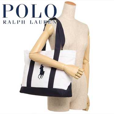 Polo Ralph Lauren Camino Tote Navy White