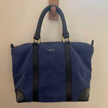 Agnes B. Navy Tote Bag - image 1