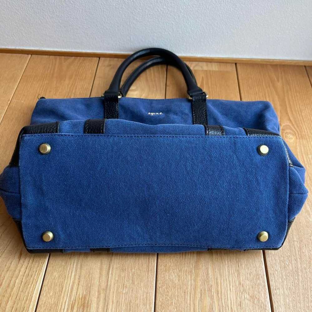 Agnes B. Navy Tote Bag - image 4