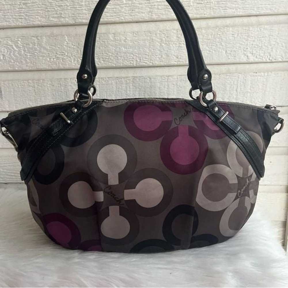 COACH Ashley Op Art Tote Satchel Tote Madison Sca… - image 3