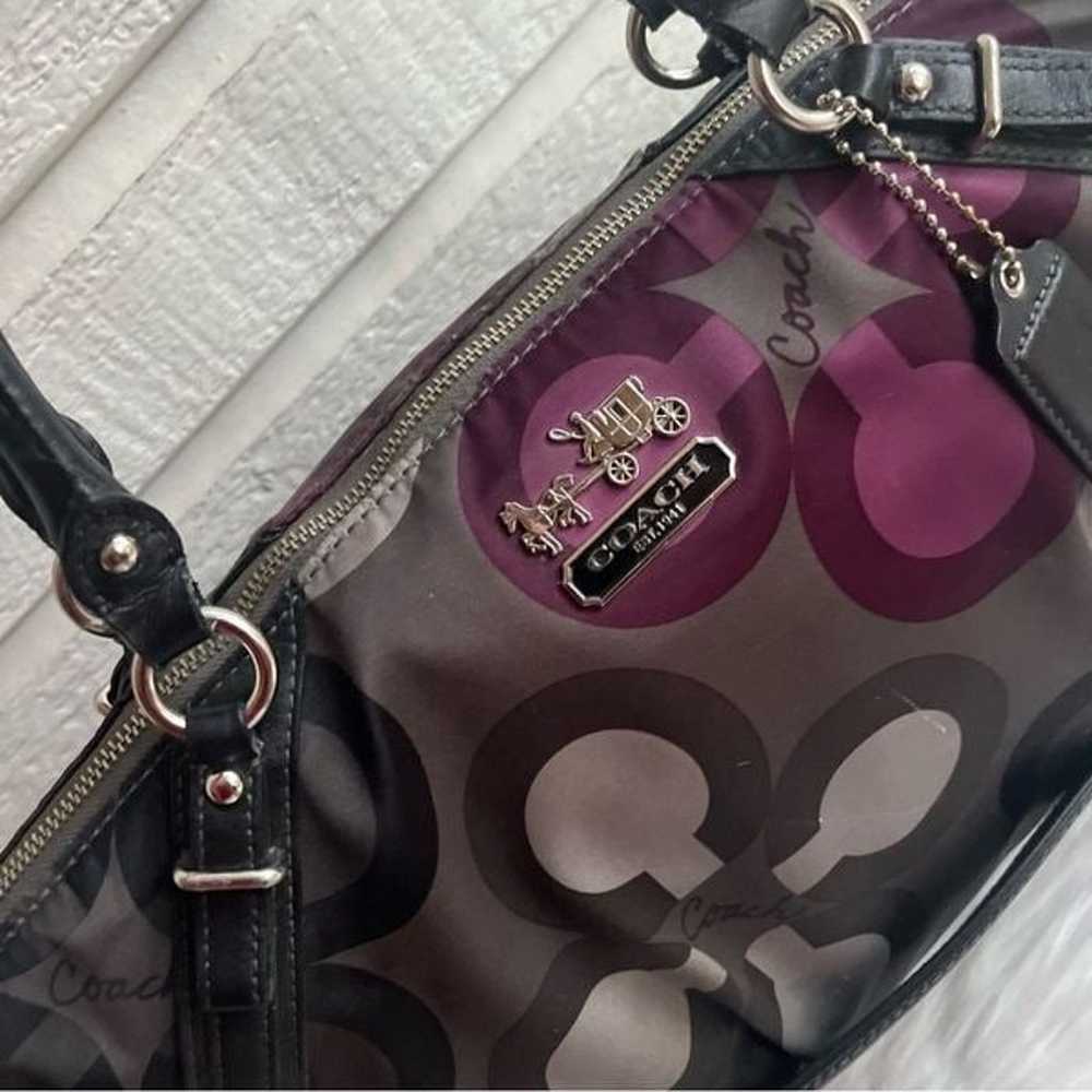 COACH Ashley Op Art Tote Satchel Tote Madison Sca… - image 5