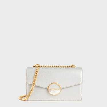 Charles and Keith Shoulder Bag Chain Bag Silver