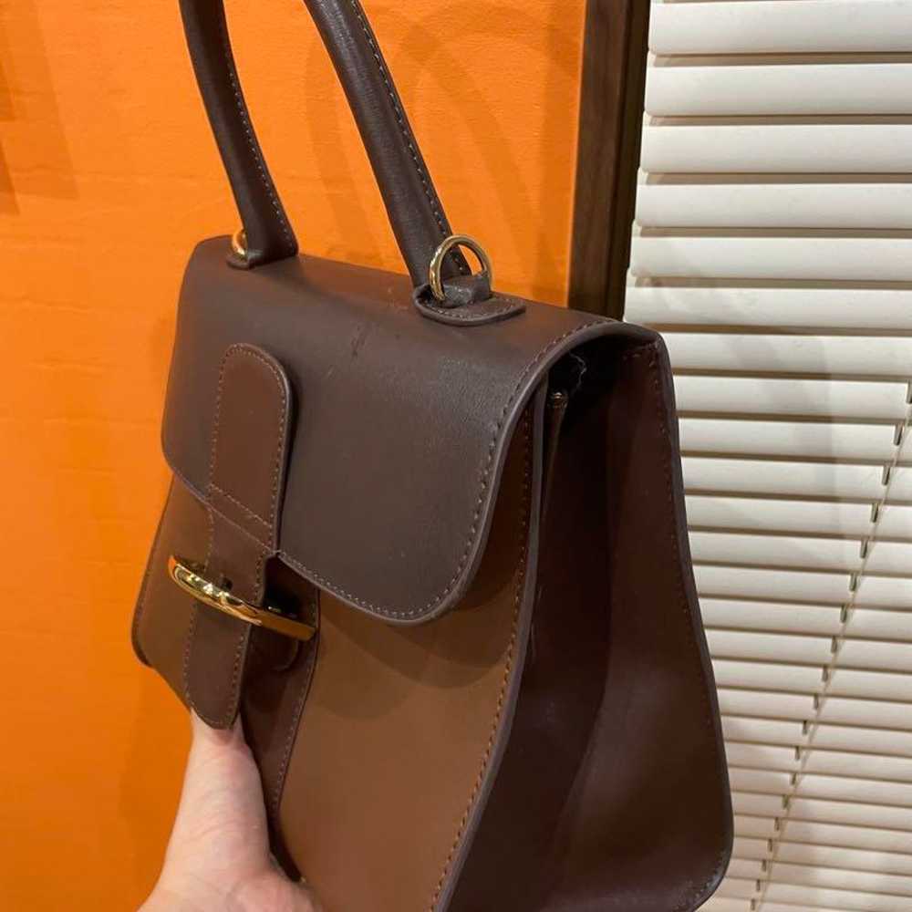 Brown leather handbag - image 2