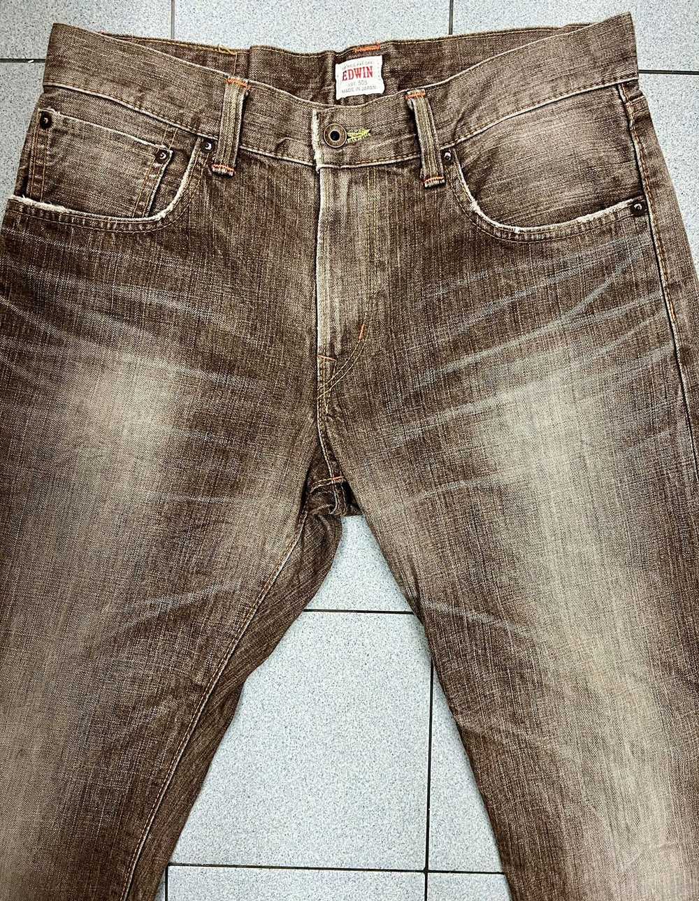 VINTAGE EDWIN 505ZX FLARED SELVEDGE JEANS - image 4