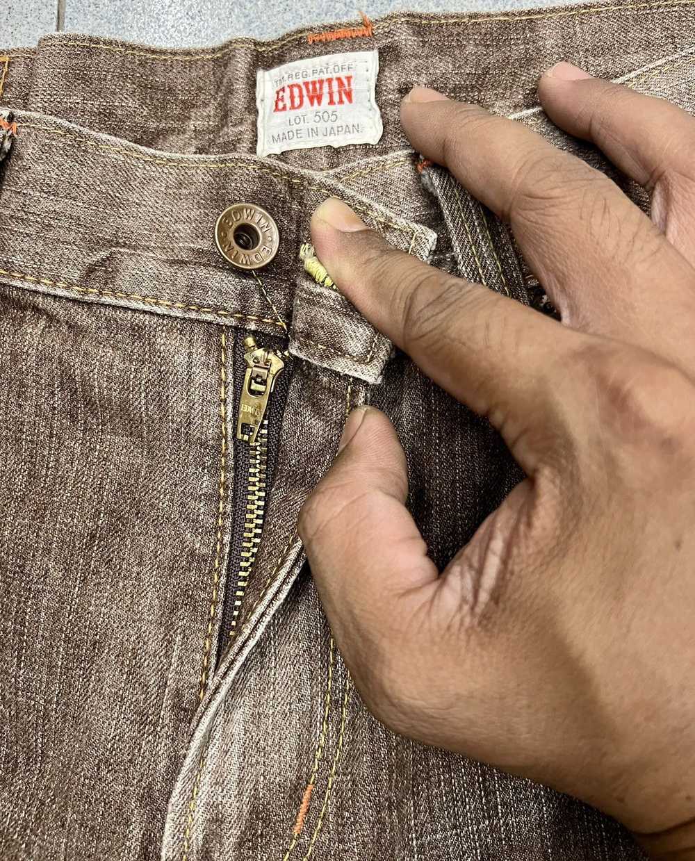 VINTAGE EDWIN 505ZX FLARED SELVEDGE JEANS - image 9