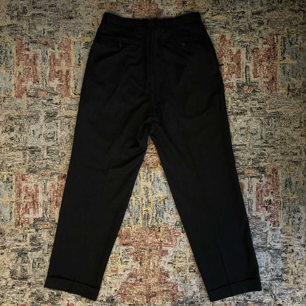 Gucci vintage slack trousers charcoal grey wool p… - image 5