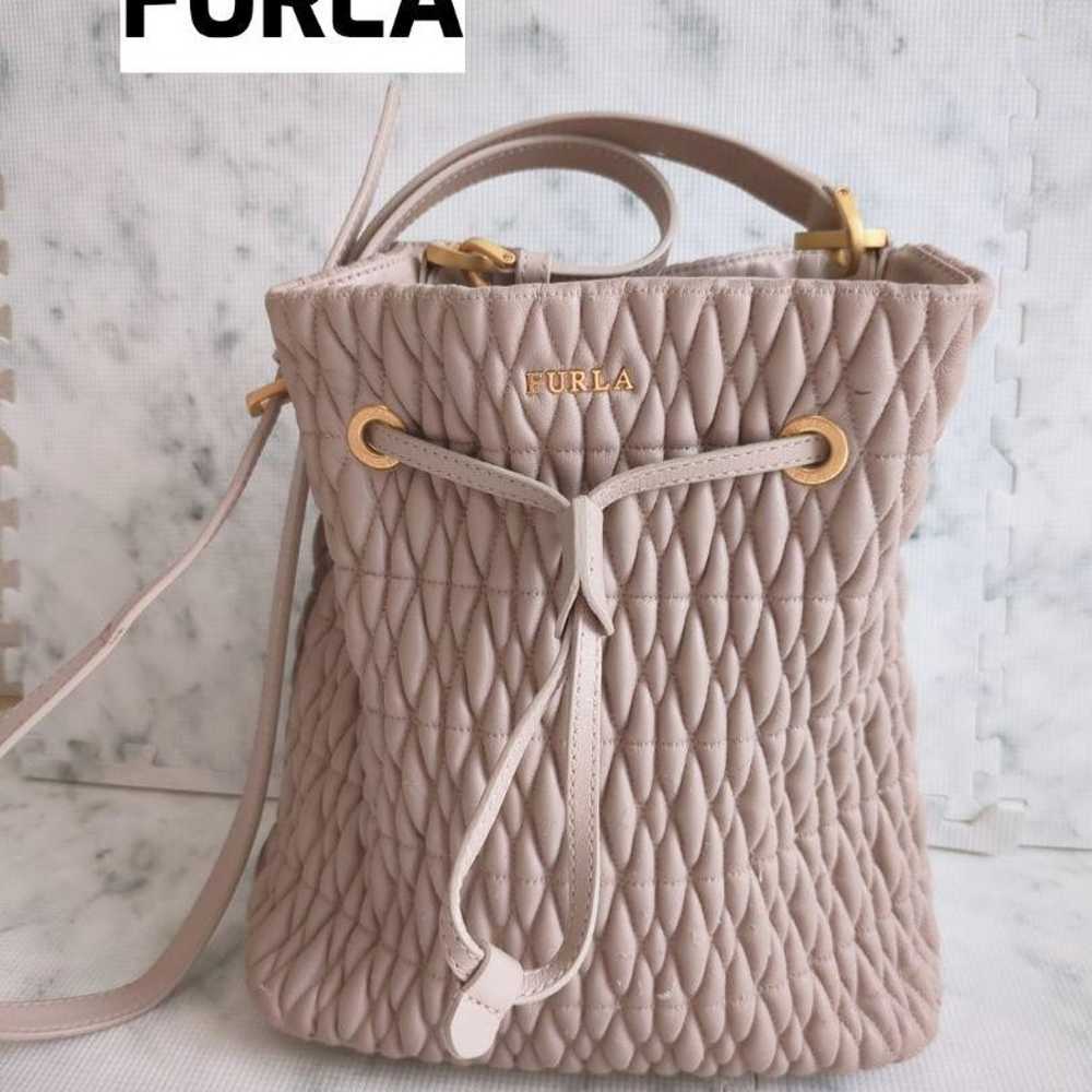 FURLA Stacey Cometa Shoulder Bag Drawstring Bag - image 1