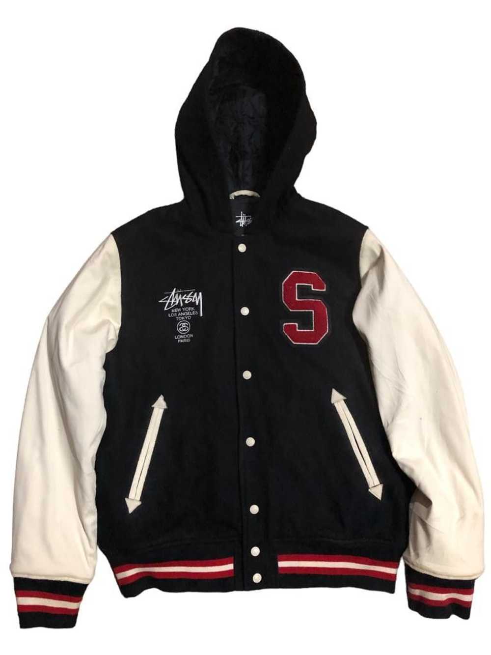 Stüssy Stussy Hooded Big Embroidered Logo Varsity… - image 2