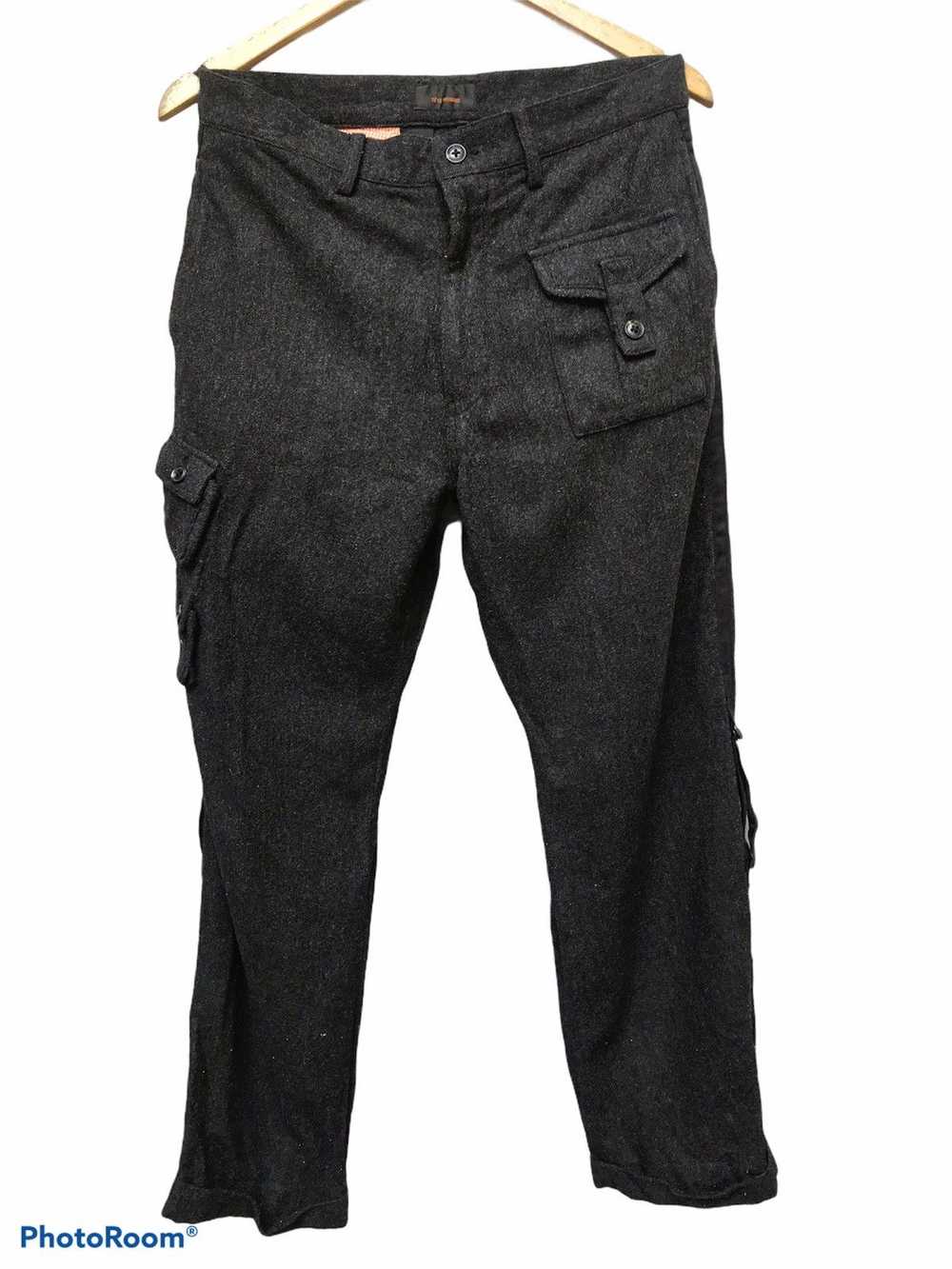 Tete Homme Wool Cargo Bondage Pants - image 1