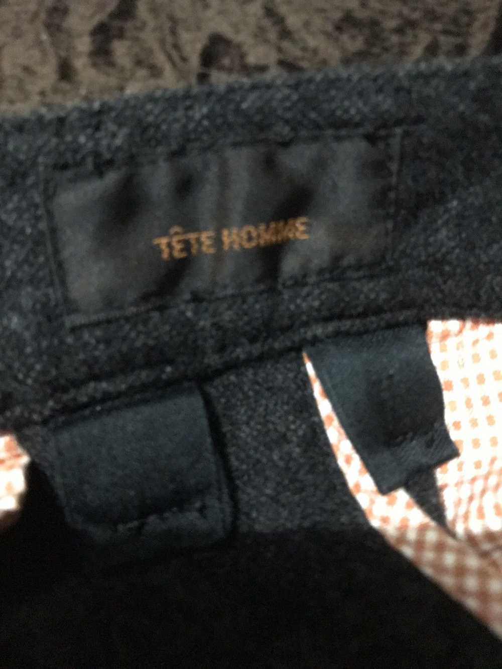 Tete Homme Wool Cargo Bondage Pants - image 3