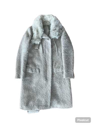 Helmut Lang AW00 Mohair Fur-Collar Coat - image 1