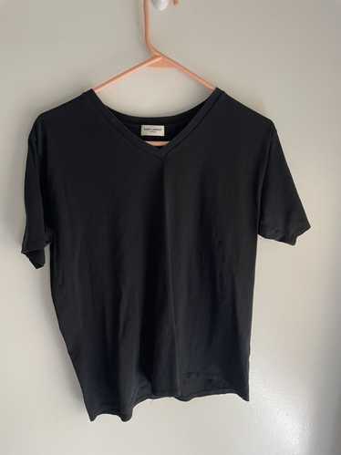 SAINT LAURENT V Neck Boxy T-Shirt