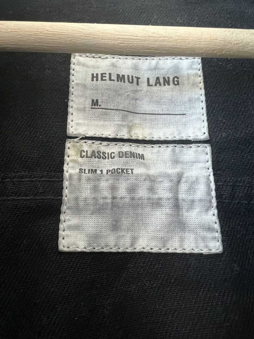 Helmut Lang SS03 Leather-Sleeve Denim Jacket - image 8