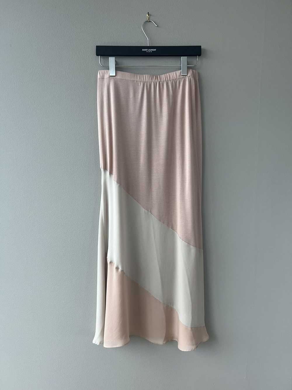 Helmut Lang 90s Asymmetric Silk-Modal Skirt - image 5