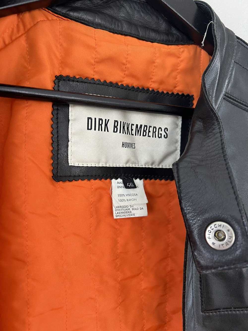 Dirk Bikkembergs AW96 Bungee Leather Racer Jacket - image 4