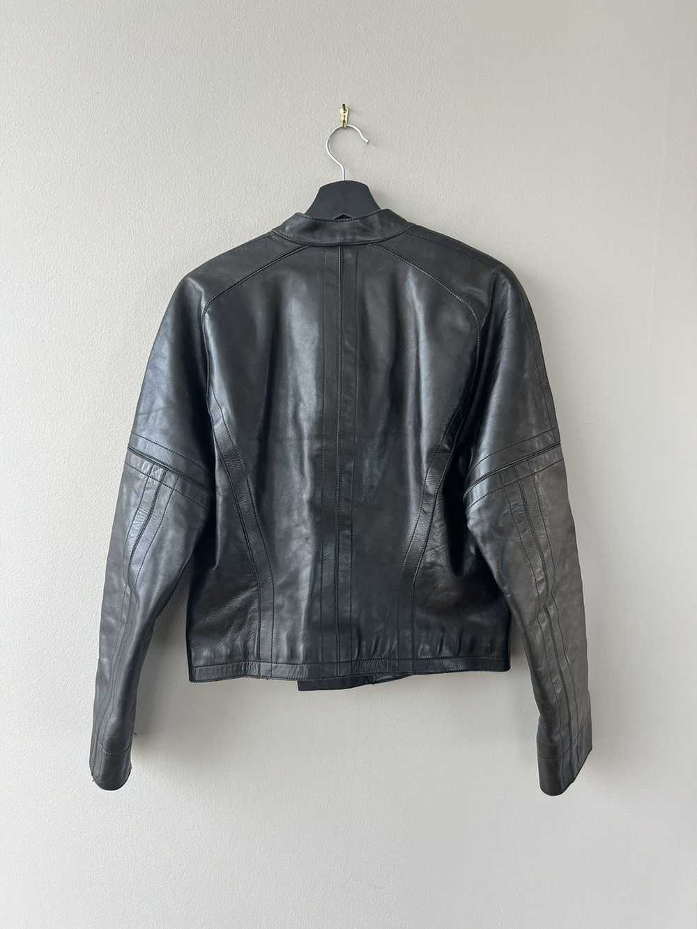 Dirk Bikkembergs AW96 Bungee Leather Racer Jacket - image 6