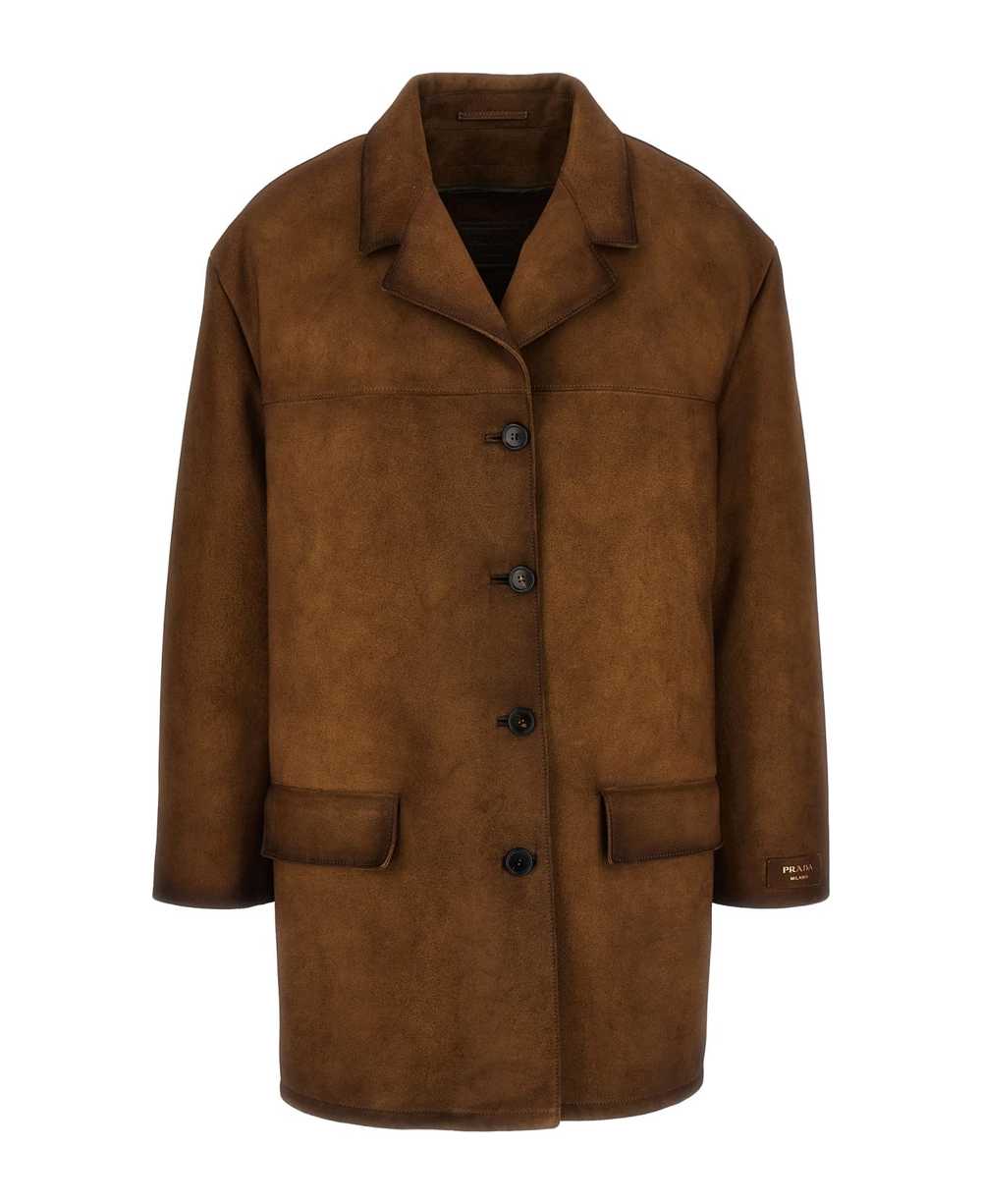 Prada Shearling Caban - image 1