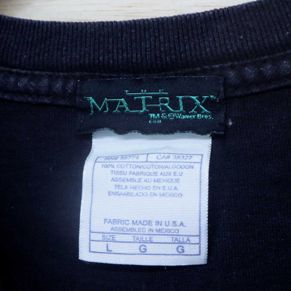 Vintage 90s THE MATRIX Reloaded Big Logo T-Shirt … - image 3