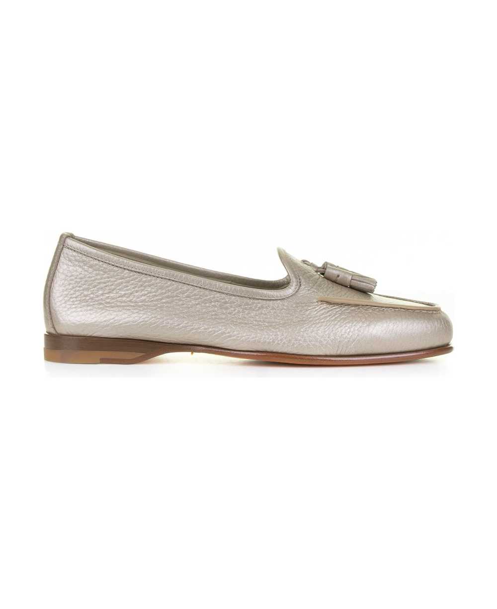 Santoni Leather Moccasin With Tassels - image 1