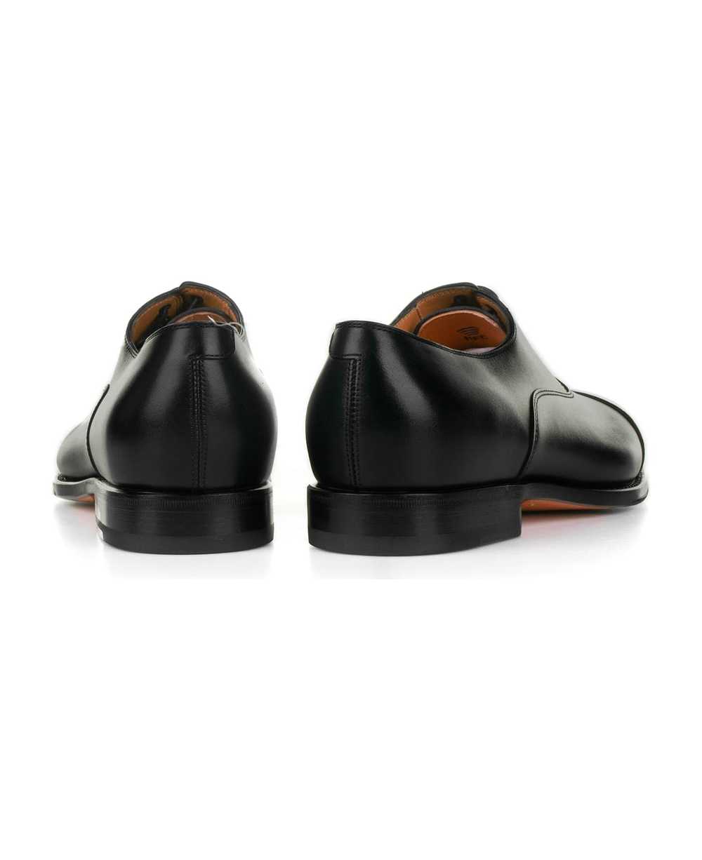 Santoni Francesina In Black Calfskin - image 3