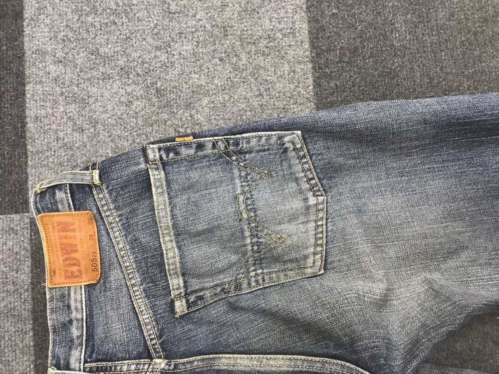 EDWIN 505zx Selvedge Distressed Jeans - image 12