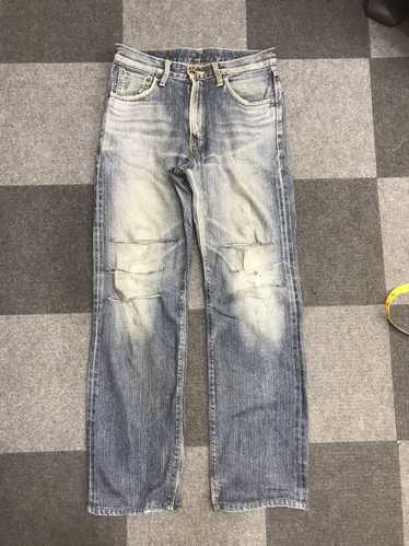 EDWIN 505zx Selvedge Distressed Jeans - image 1