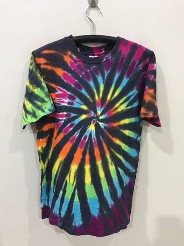 Vintage 90s Multicolour Tye Dye Anvil Shirt - image 1