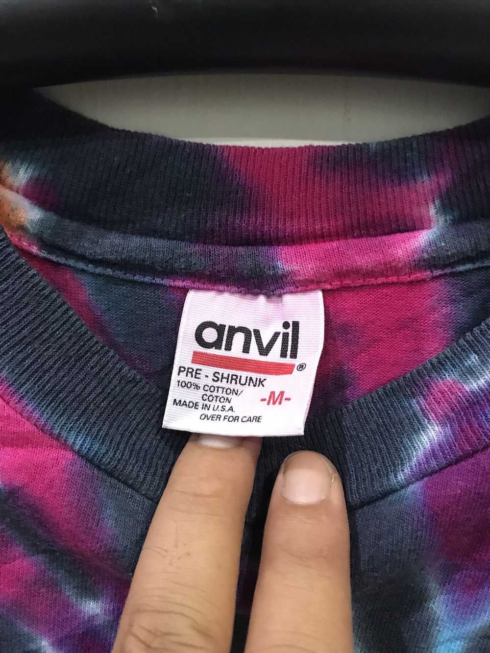 Vintage 90s Multicolour Tye Dye Anvil Shirt - image 2