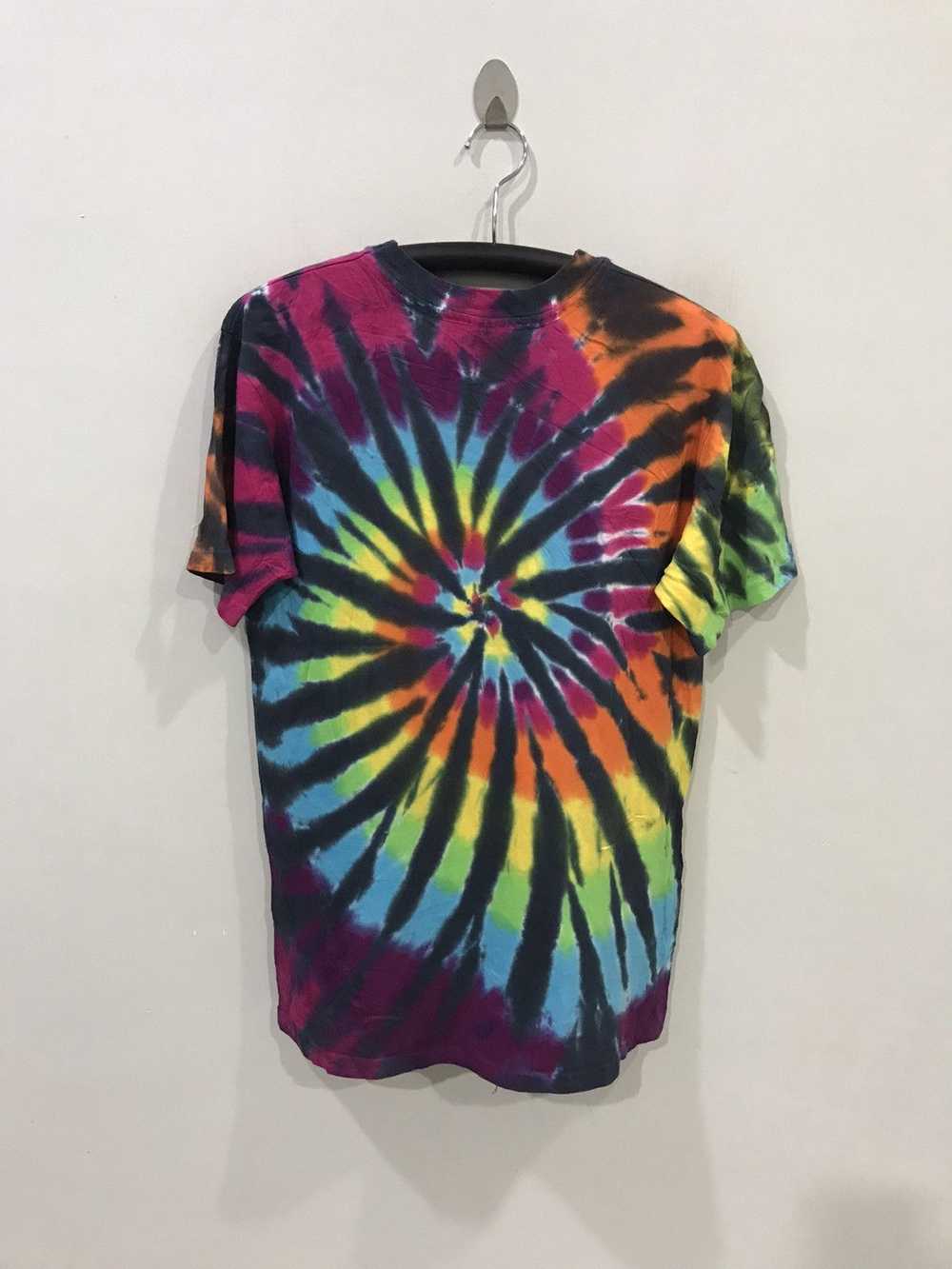 Vintage 90s Multicolour Tye Dye Anvil Shirt - image 4