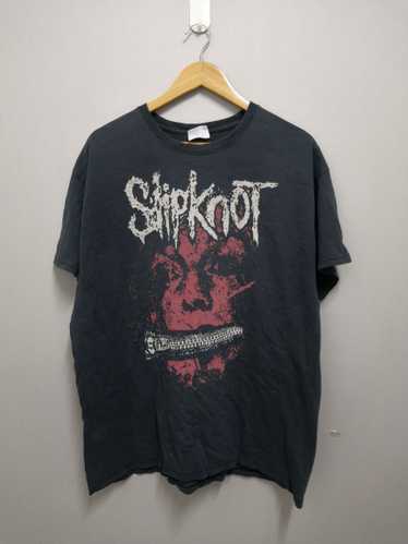 Vintage Y2K Hanes Slipknot Faded Black T-Shirt