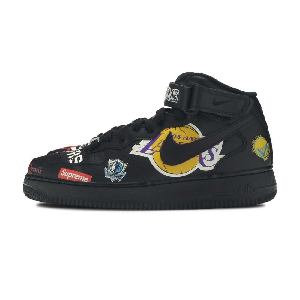 Nike Supreme x NBA x Air Force 1 Mid 07 Black - image 4