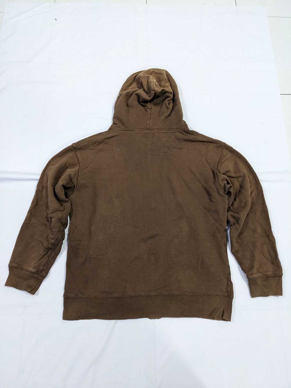 Vintage Stussy Y2K Brown Zip Up Hoodie - image 6