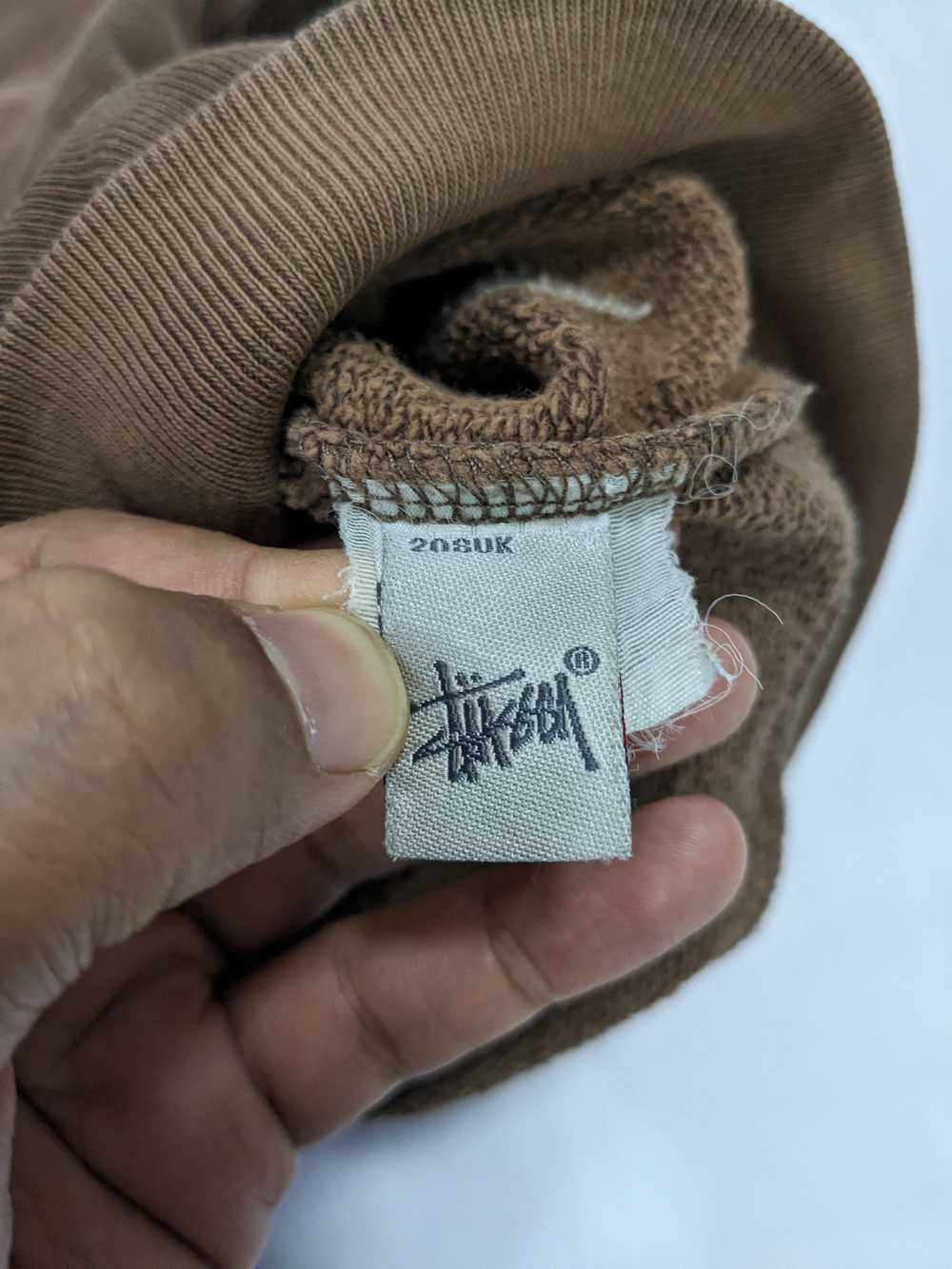 Vintage Stussy Y2K Brown Zip Up Hoodie - image 8