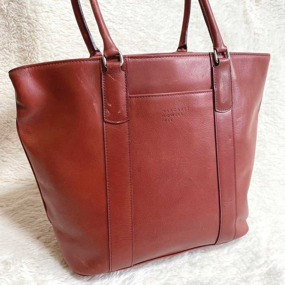 MARGARET HOWELL Large Capacity All-Leather Tote B… - image 2