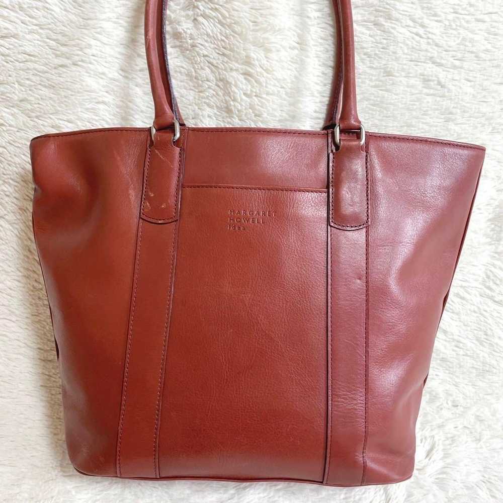 MARGARET HOWELL Large Capacity All-Leather Tote B… - image 4